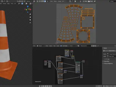 Traffic Cone - 4k Texture 3D model