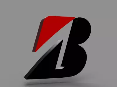 bridgestone logo 3D model