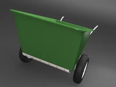 Wheelbarrow 3D model 8