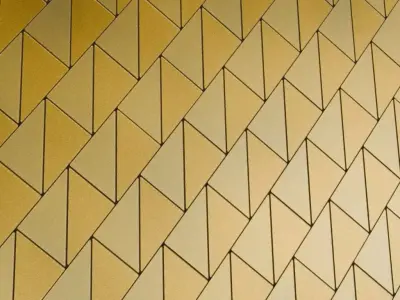 Powered Metal Golden Design PBR Seamless Texture 3