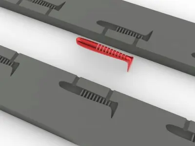 3d  mold plastic lure 3D model