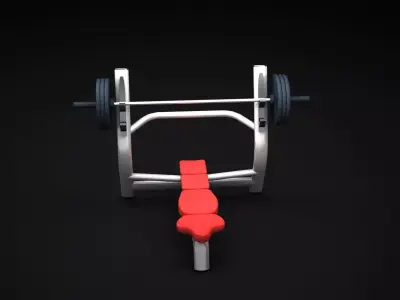Bench Horizontal 3D model