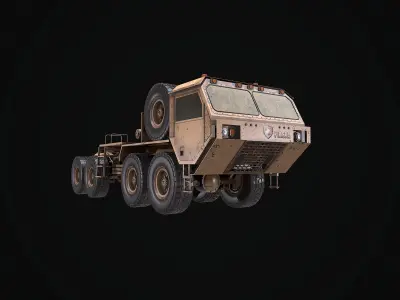 Oshkosh Tractor Low-poly 3D model