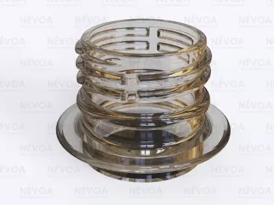 Neck finish - PCO 1817 - voluntary standard 28 mm CSD finish 3D model