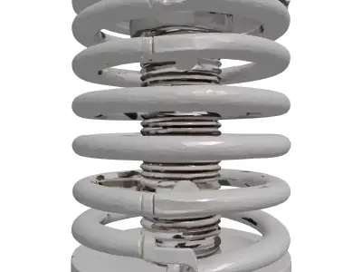 Futuristic Cybernetic Spine Implant 3D model