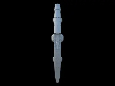 Alien spaceship 3D model buy