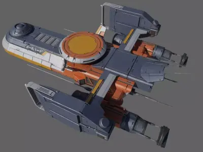 cargo spacecraft 3D model