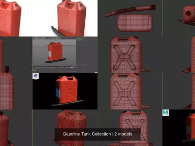 Gasoline Tank Collection 3D Model Pack