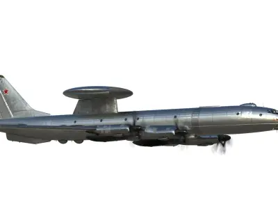 Tu-126 AWACS 3D model