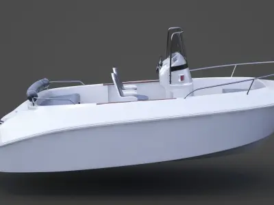 Motor Boat 01 3D model