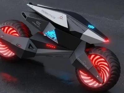 Motorcycle Robot 3D model order