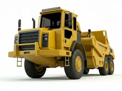 Heavy Duty Industrial Scraper-Hauler 3D model