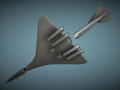 Boeing 2707-300 - 3D Printable Model 3D print model