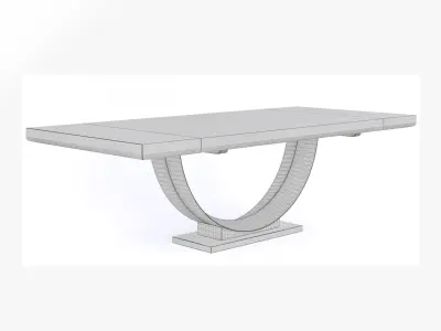 The Sofa and Chair Company - Wimbledon dining table Low-poly 3D model