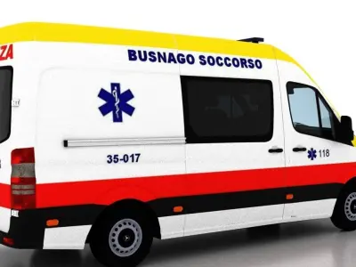 Mercedes Benz Sprinter L2H2 2015 Italy Ambulance 3D model