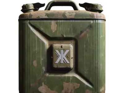 Military Jerry Can Low-poly 3D model purchase