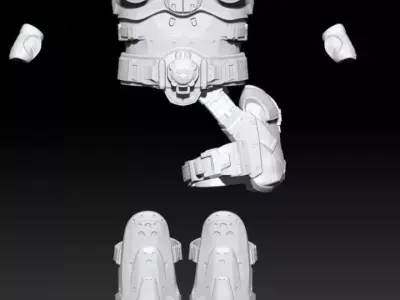 3D Print Model Gears Of War Augustus -Cole Train- Cole 3D print model