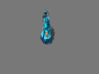With fish  smart genius  The fins installed Low-poly 3D model