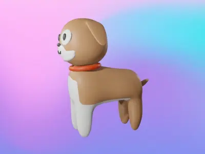 Dog animal 3D model