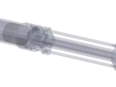 end effector linear movement mechanism 3D model