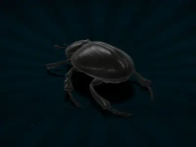 BUGS-001 Scarab Low-poly 3D model