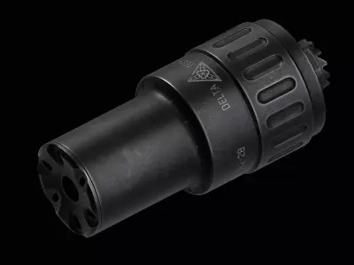 Delta-Tek MPI KP 9 9x19 flash hider Low-poly 3D model
