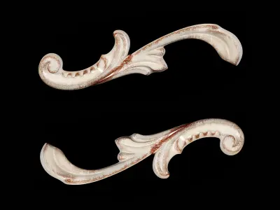 Classic carved 074 3D model