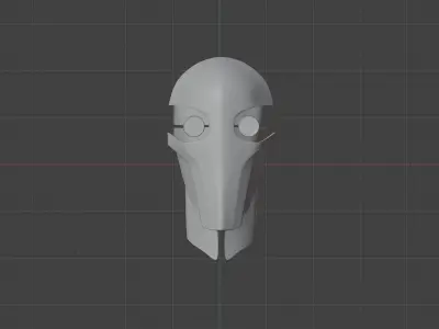 Automato head of bird Free 3D model
