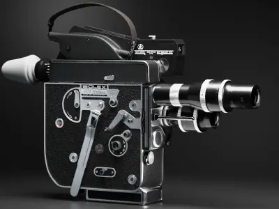 Bolex H16 vintage camera 3D model