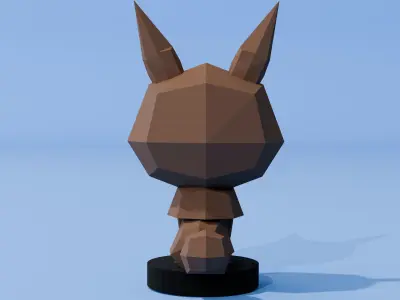 Low-poly fox Low-poly 3D model purchase