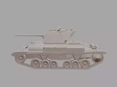 A10 Cruiser Mk II Cruiser Tank 3D Printable  3D print model