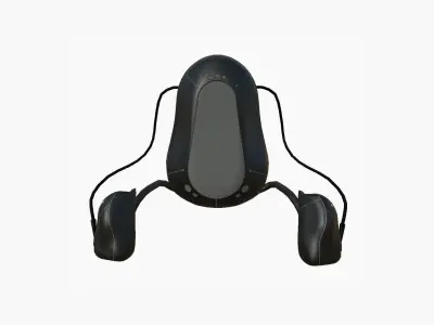 Jetpack H02 Black Green - SciFi Character Design Low-poly 3D model