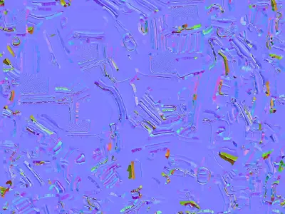 Green Pistol 3D model purchase