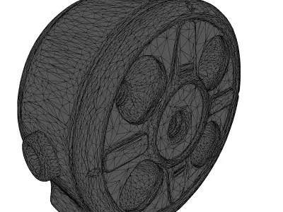 Retro SciFi Audio Speaker Reel 3D model