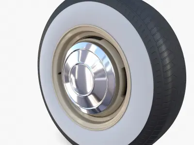 Generic 60s Car Wheel 3D model