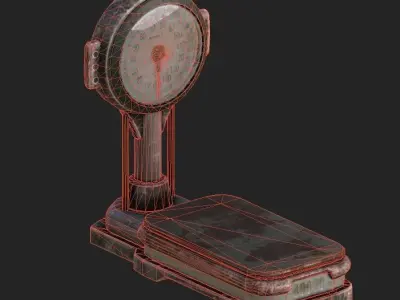 Platform Balance 4K PBR GameReady Low-poly 3D model