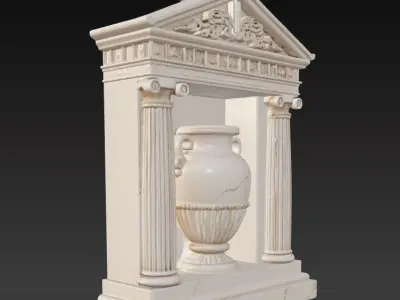 Ancient Greek Wall Relief Decor Series 2 3D print model
