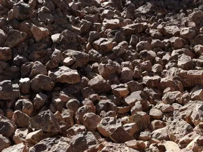  Small Sharp Desert Sandstone Rock Models Collection 