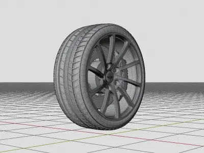 Aston Martin Langonda 2016 Wheel 3D model