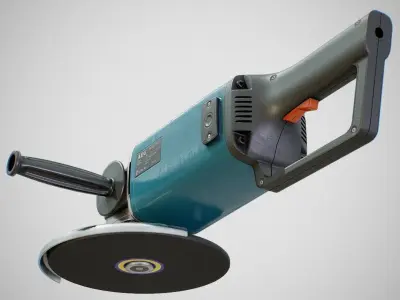 Angle Grinder - AEG WSA 1780S Clean Low-poly 3D model