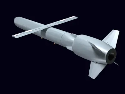 Wind Demon missile 3D model