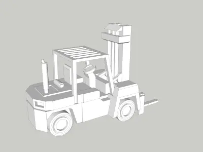 Heavy Duty Forklift Truck by Outland Models Low-poly 3D model