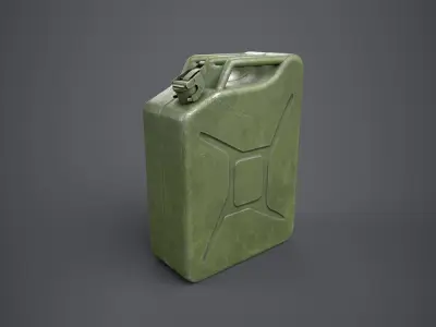 Jerry Can Low-poly 3D model get