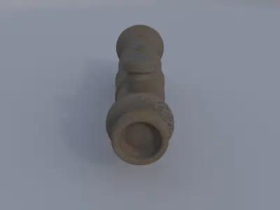 Bronze Spyglass 3D model