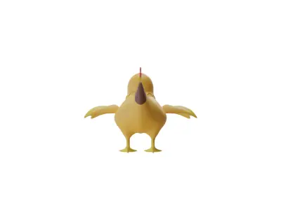Stylized 3D Hen Model 3D model
