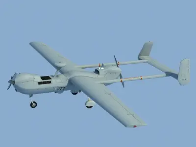 Hunter RQ5a UAV 3D model