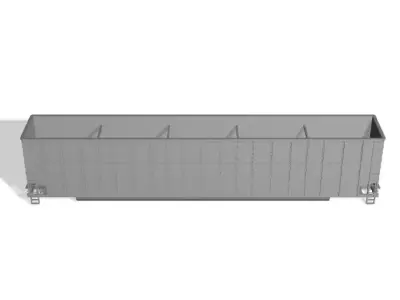 HO Johnstown America 8200 Cubic Foot Hi Capacity Woodchip Hopper 3D print model
