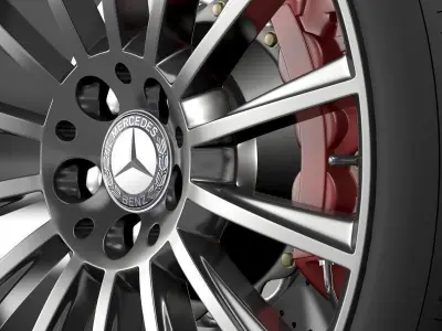 AMG Mercedes Benz S 350 wheel 3D model