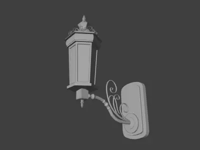 Vintage Wall Lantern 3D model
