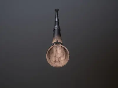 War Horn Low-poly 3D model purchase